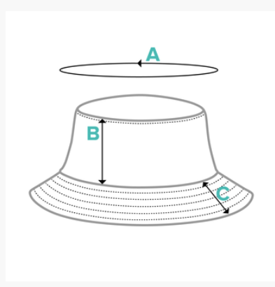 Blue Schnauzer Unstructured terry cloth bucket hat